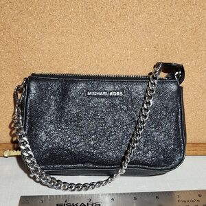 Michael Kors Black Glitter Shoulder Bag